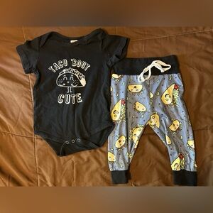 12 month Taco baby outfit